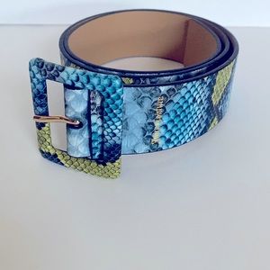 Juicy Couture Faux Snakeskin Belt